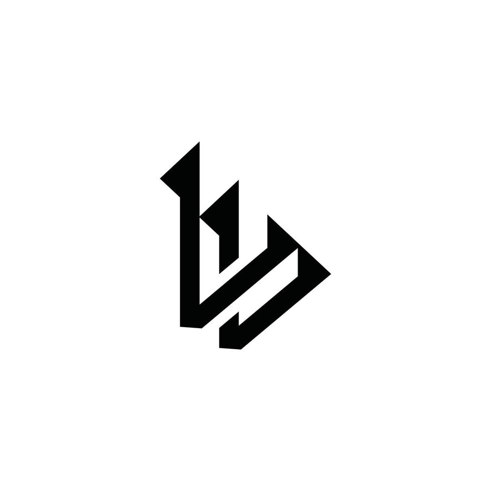 LL or L initial letter logo design vector. vector