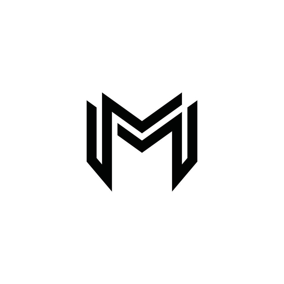 M initial letter logo design vector concept.