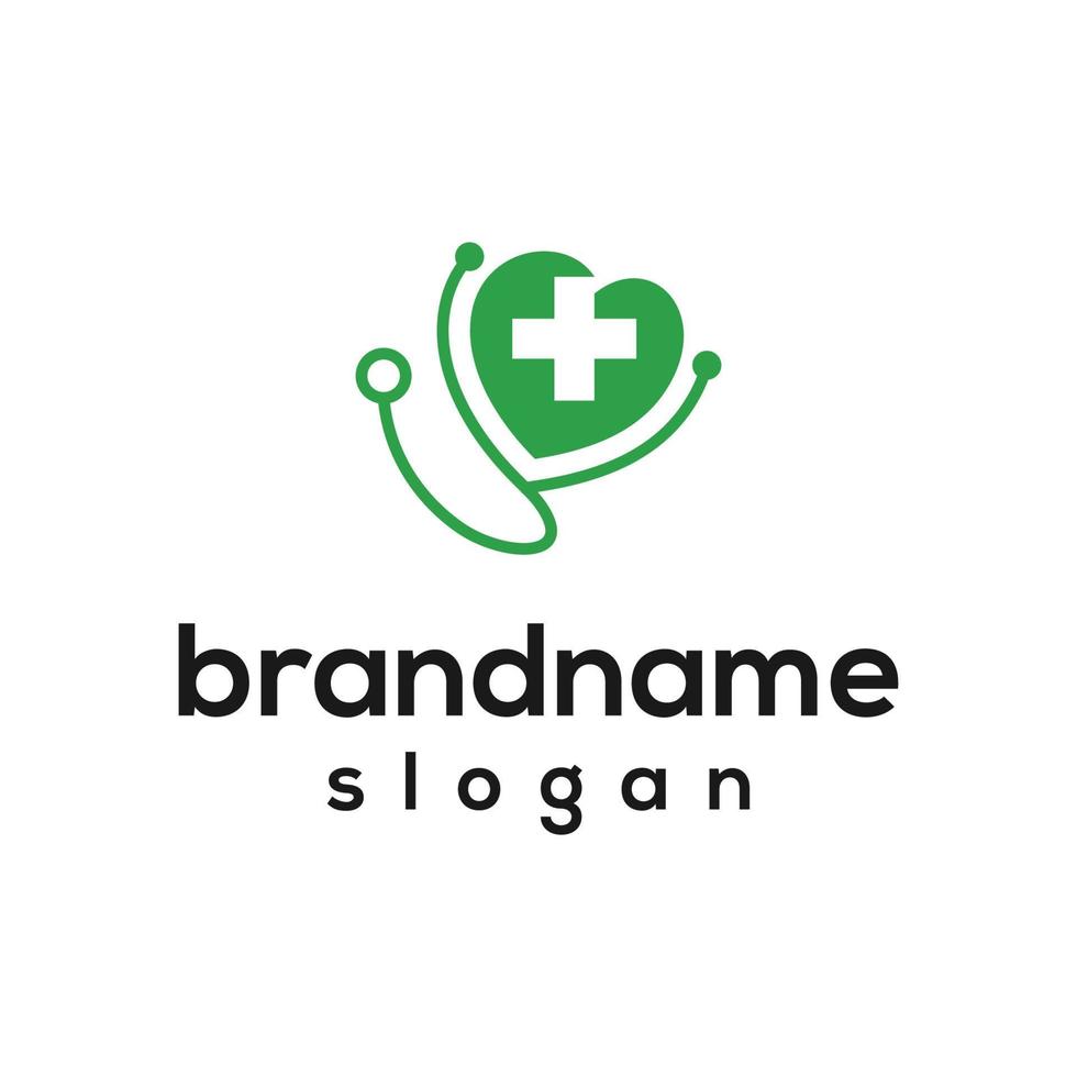 Vector graphic of medical logo design template