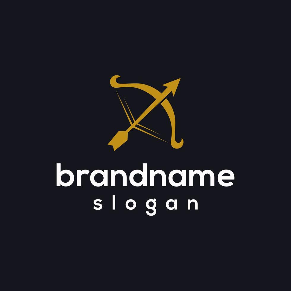 Vector graphic of archer logo design template