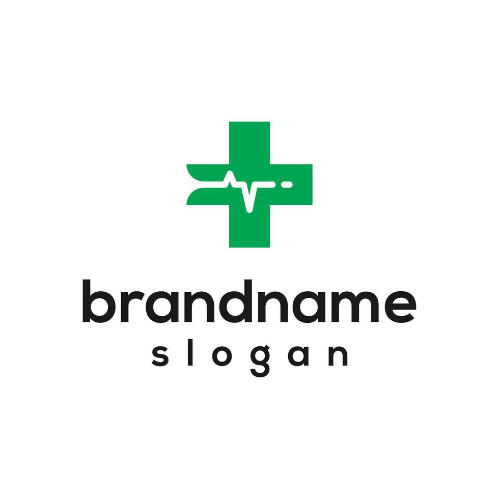 Vector graphic of medical logo design template