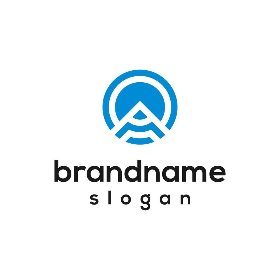 Vector graphic of initial a logo design template