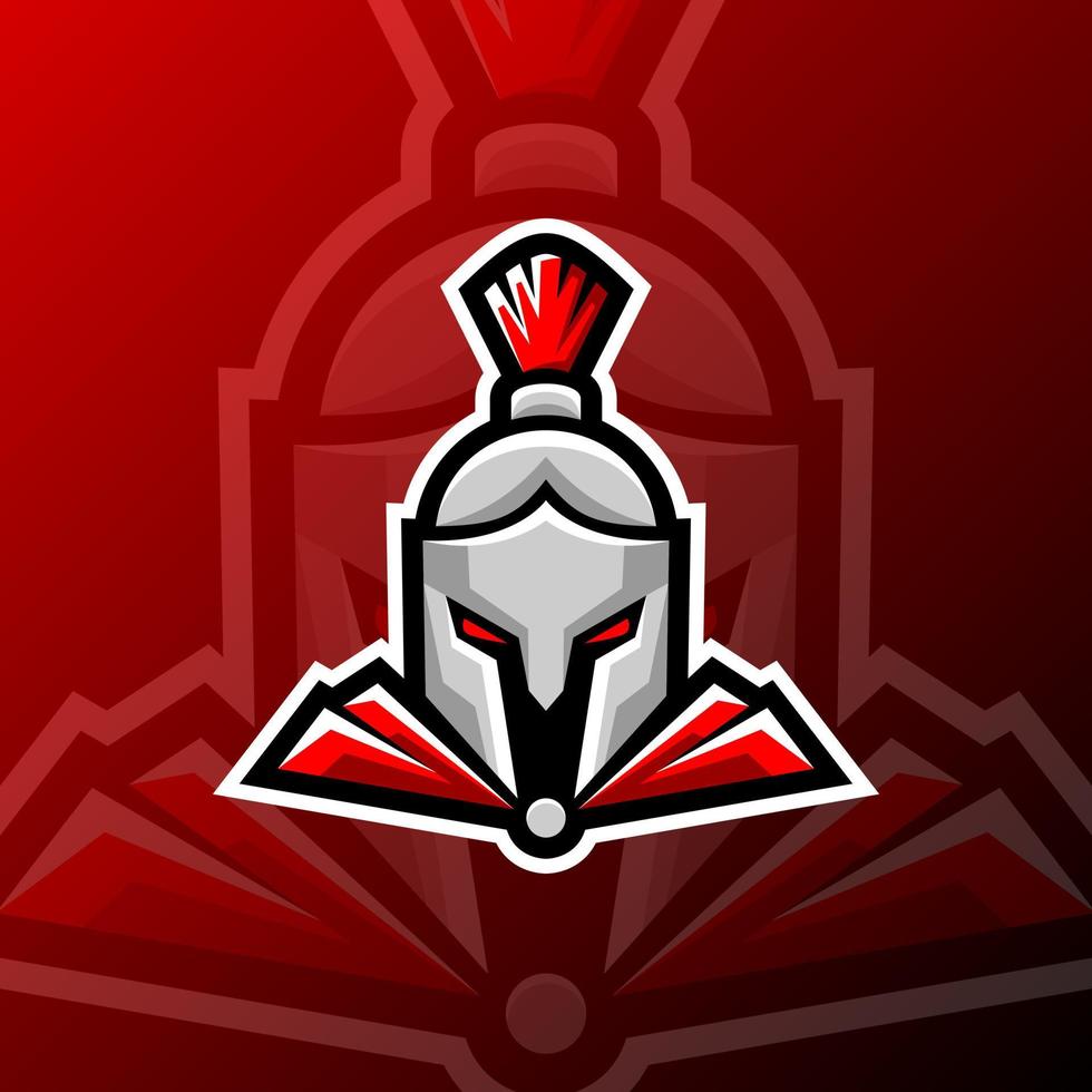 vector graphics illustration of a spartan in esport logo style. perfect for game team or product logo