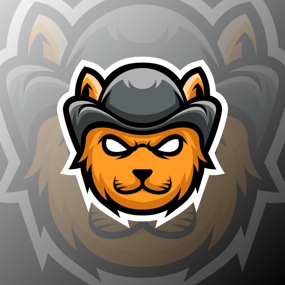 vector graphics illustration of a cat mafia in esport logo style. perfect for game team or product logo