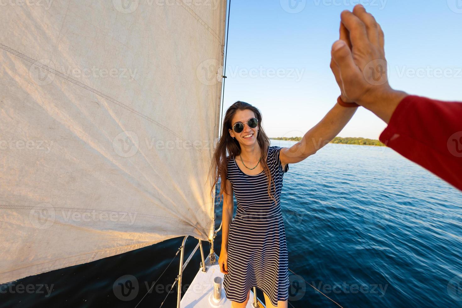 girl does high five photo