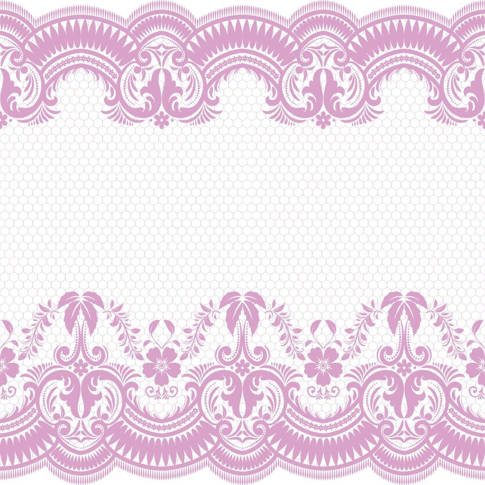 Vertical Seamless pattern lace. vector