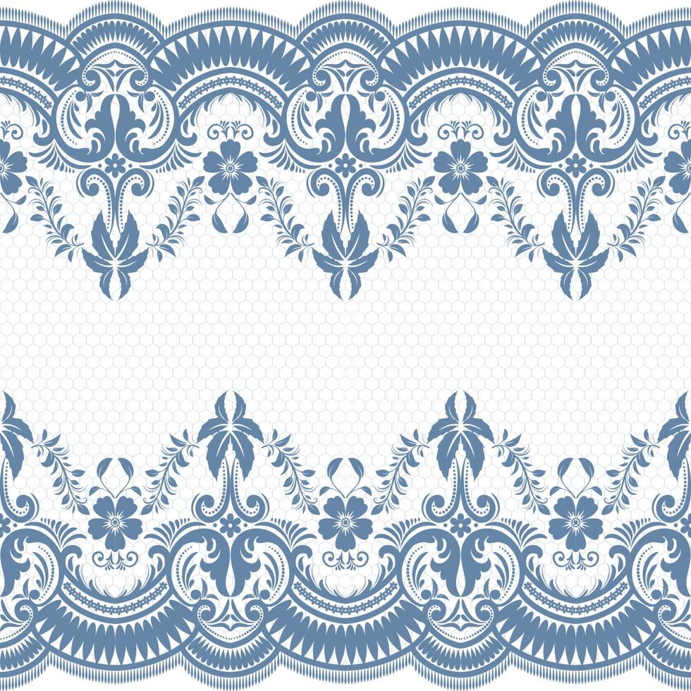 Vertical Seamless pattern lace. vector