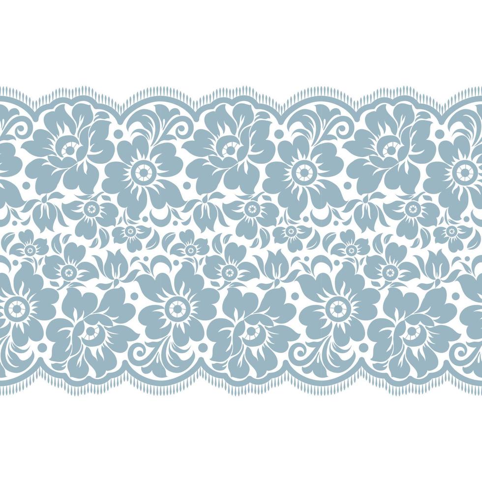 Vertical Seamless pattern lace. vector