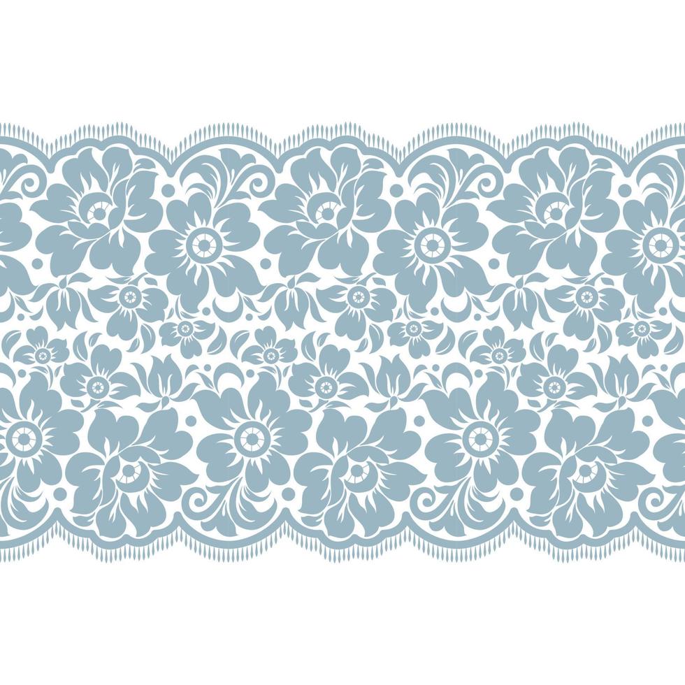 Vertical Seamless pattern lace. vector