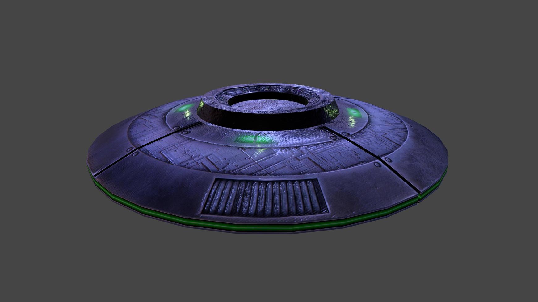 3d render stylized sci-fi spaceship photo