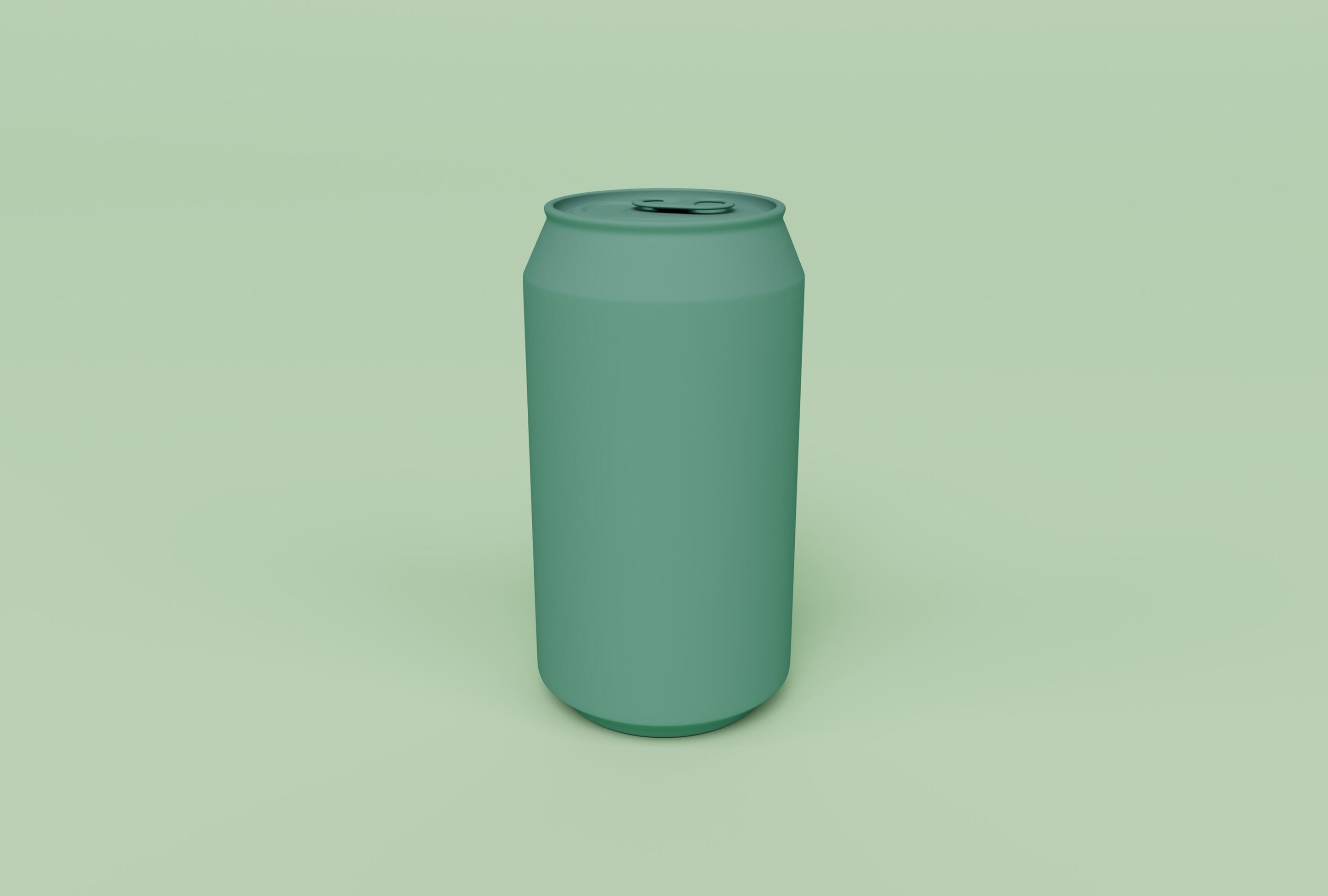 3d render of Soda Can isolated on Pastel background, 3d background