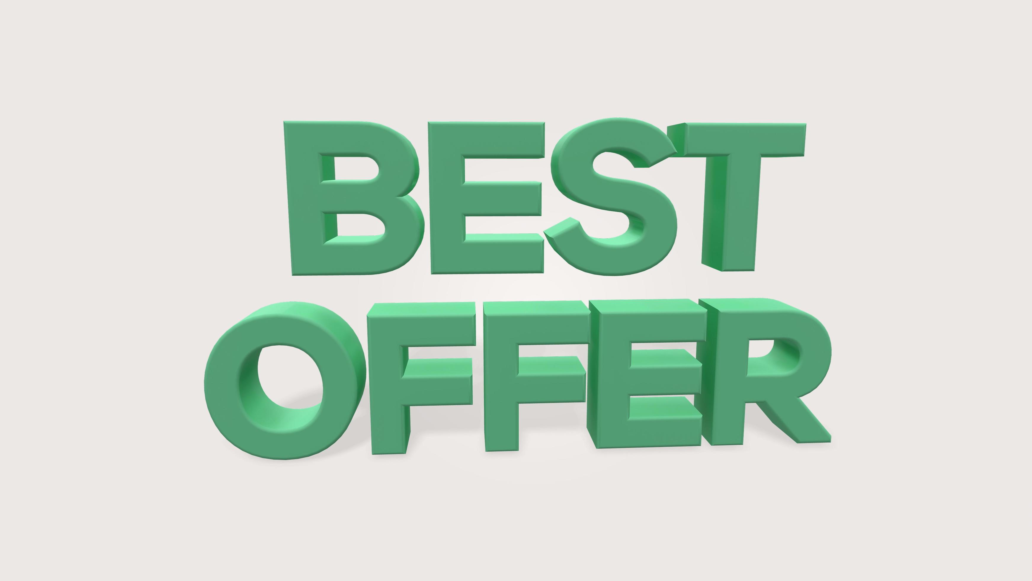 3d render best offer word use for landing page, template, ui, web, poster,  banner, flyer, background, gift card, coupon, label, wallpaper,sale  promotion,advertising, marketing 8932210 Stock Photo at Vecteezy