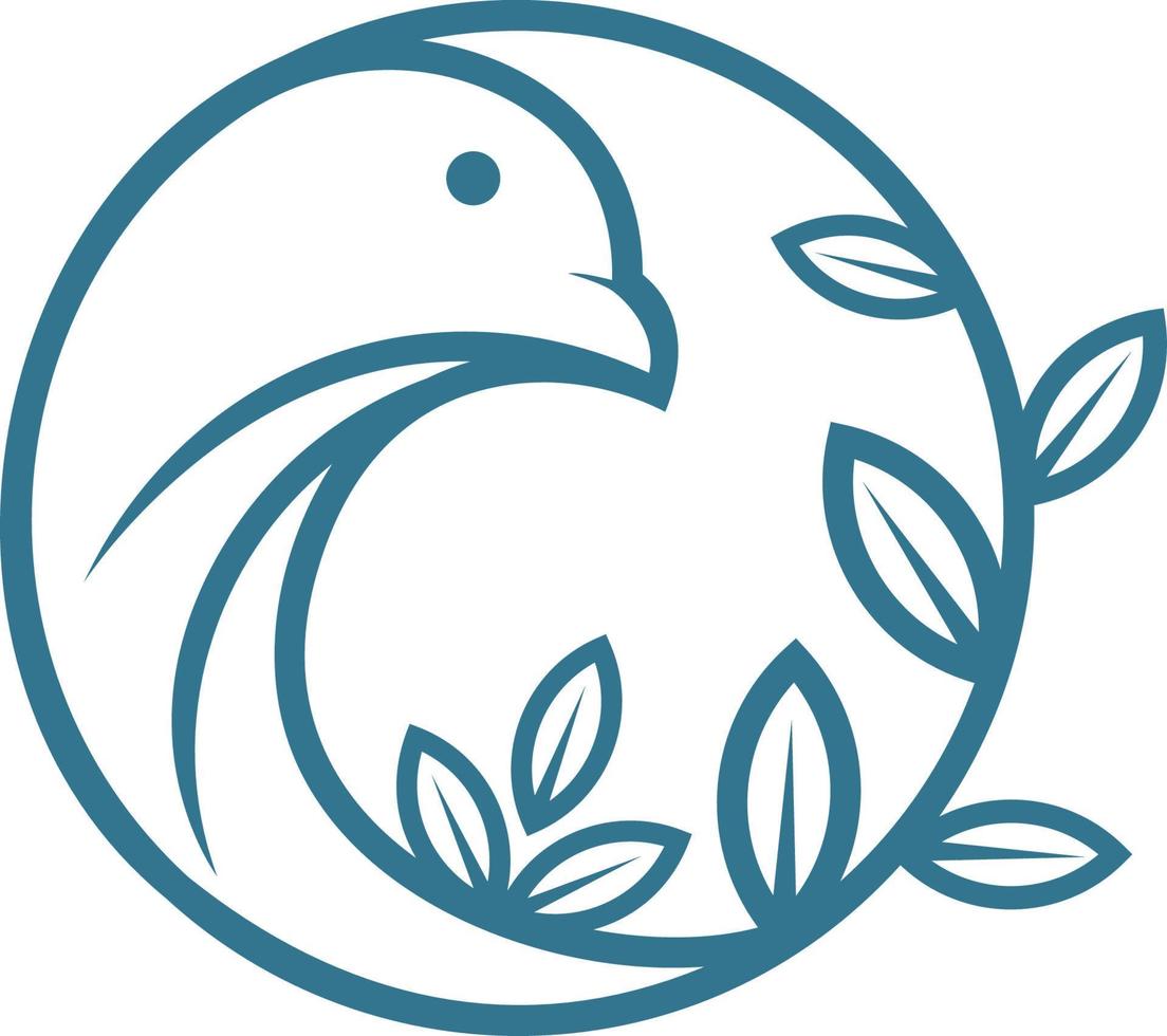 logo vector bird abstract