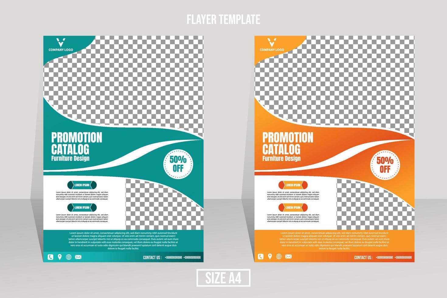 plantilla de volante de diseño simple para empresas y negocios. plantilla de vector de folleto de concepto creativo de revista, diseño, diseño a4, folleto, portada