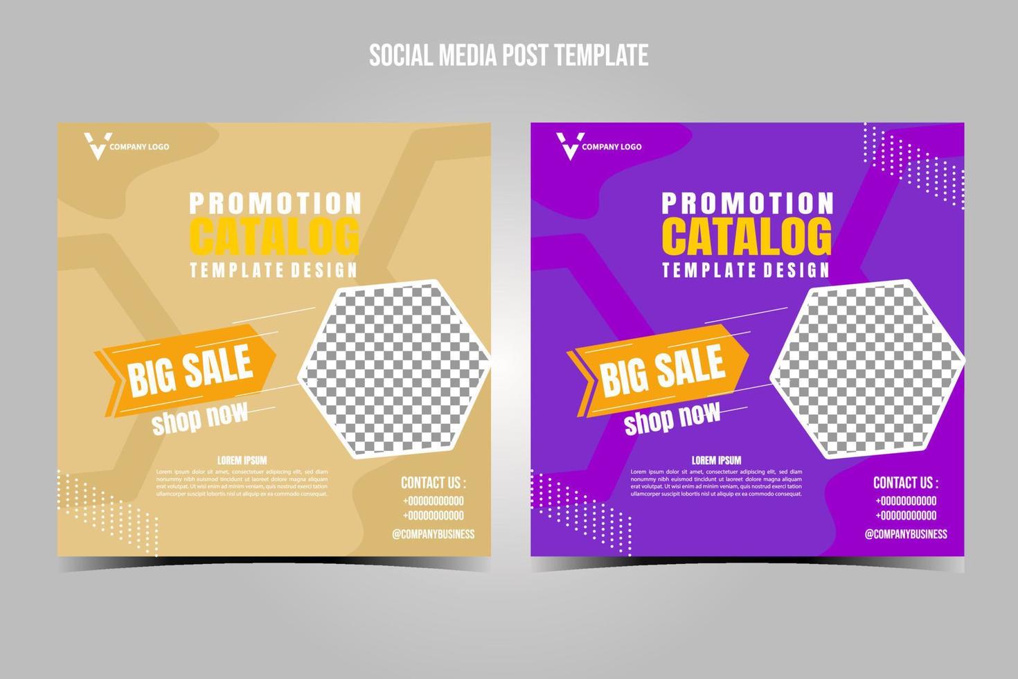 banner template design for social media. pamphlet or post or poster vector