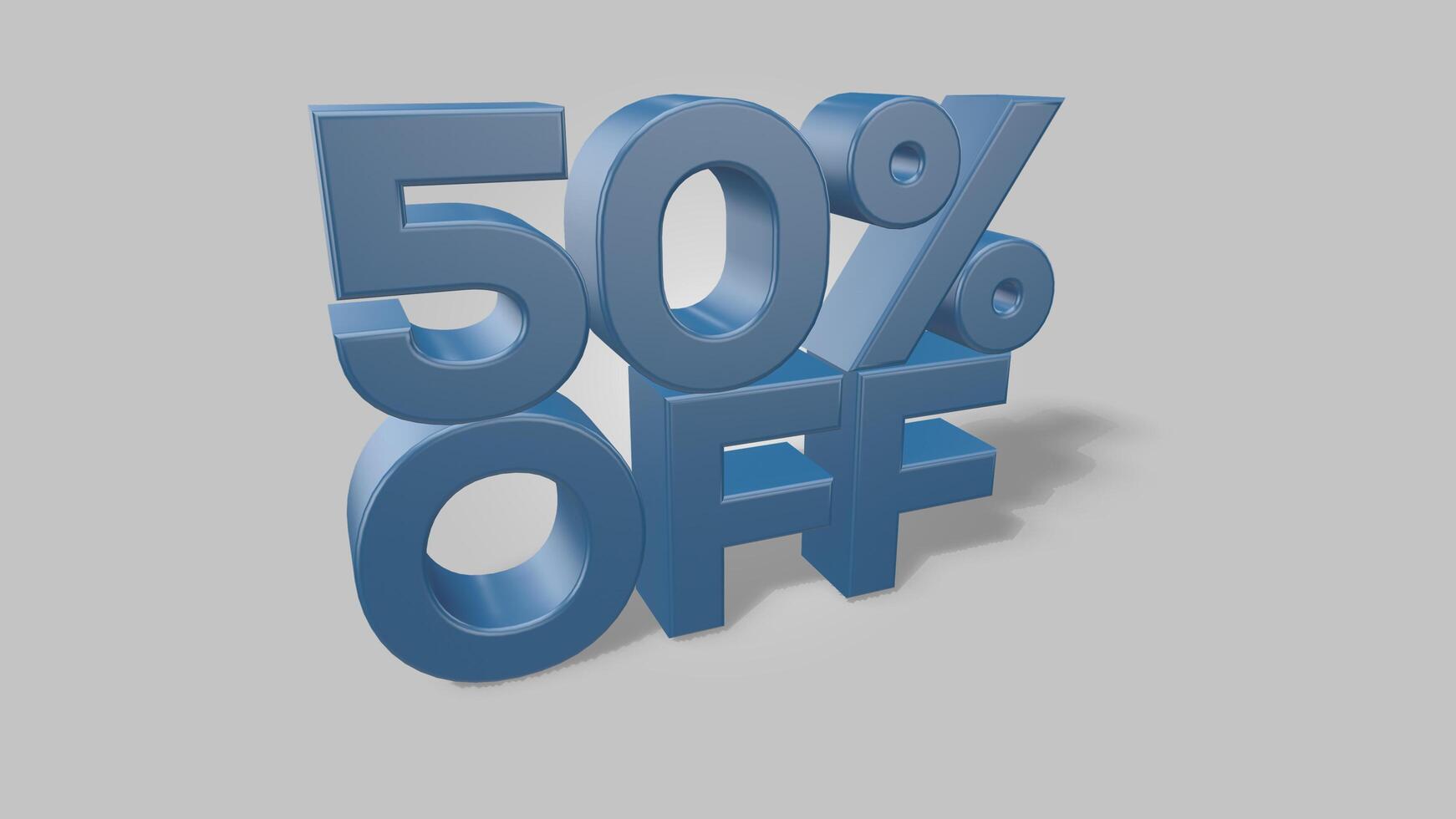 50 off 3d illustration use for landing page, template, ui, web, poster, banner, flyer, background, gift card, coupon, label, wallpaper,sale promotion,advertising, marketing photo