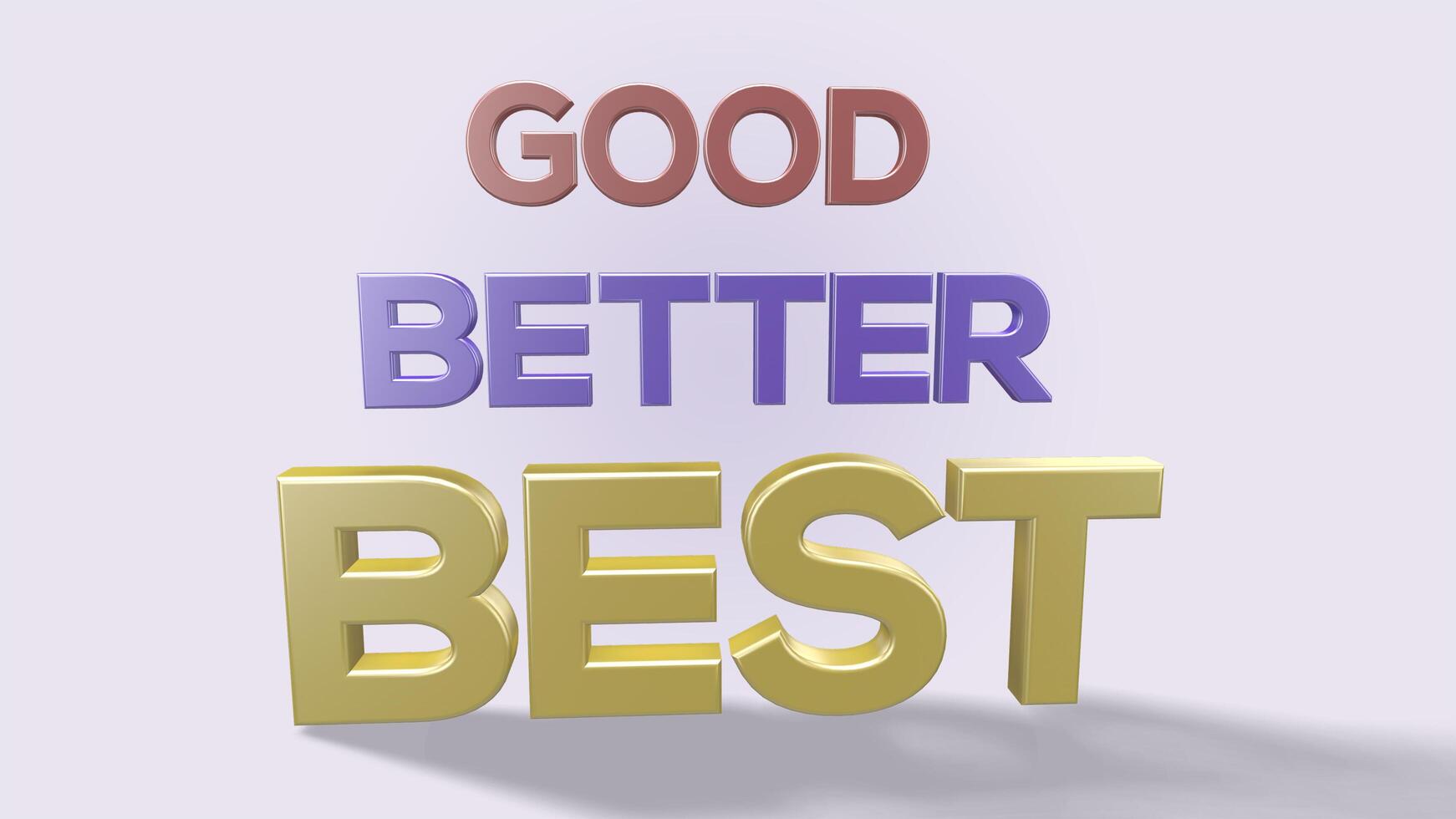3d render good better best word on white background 8932501 stock photo 