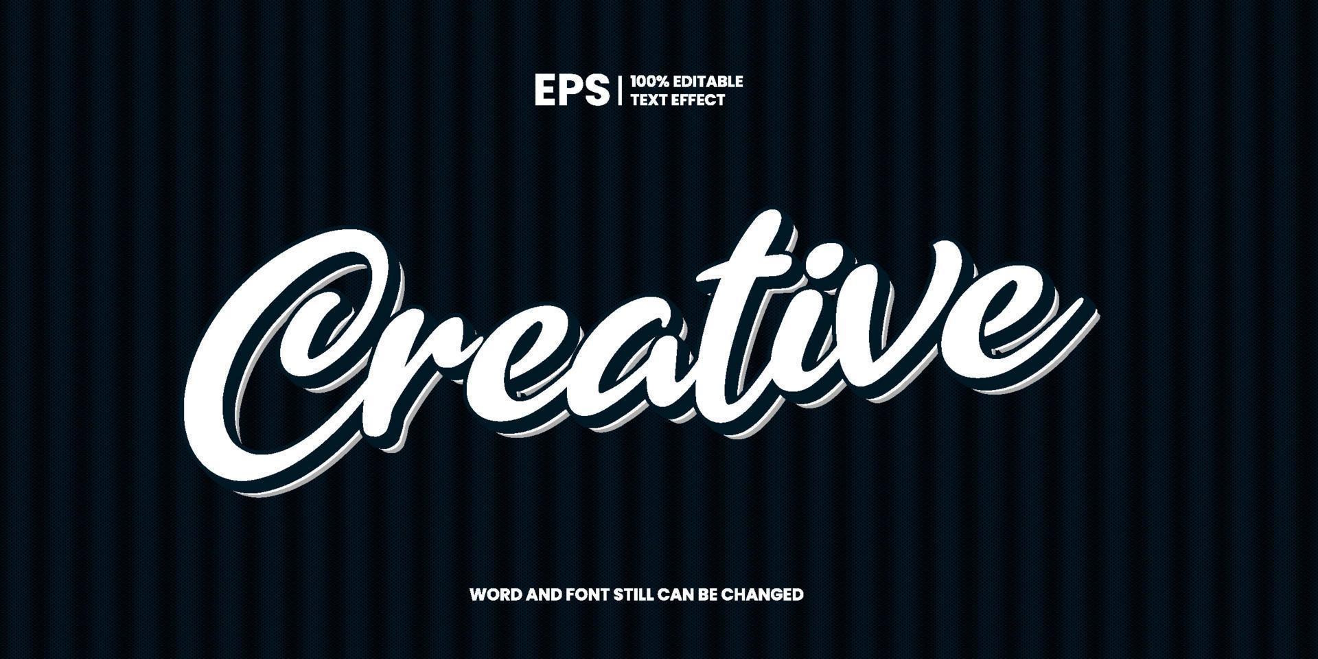 Creative Editable Text Effect vector