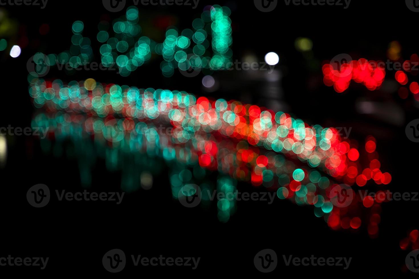 Abstract bokeh light effects on the night. Black background with colorful light effects. background with  Blur bokeh effects. Abstract background texture photo