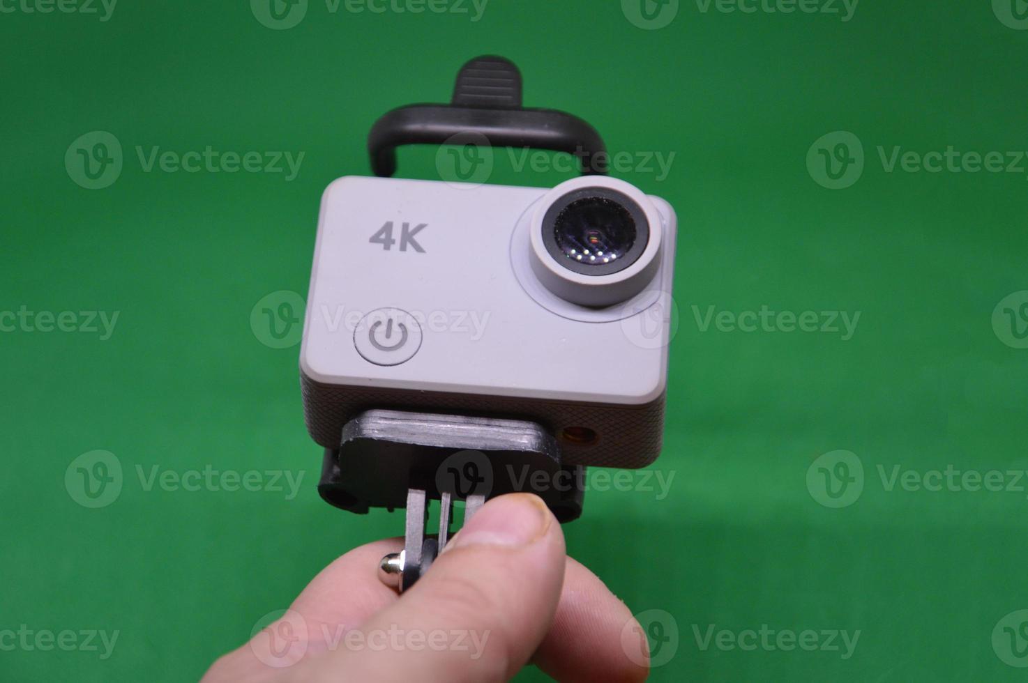 Action camera and accessories for shooting videos and photos while traveling