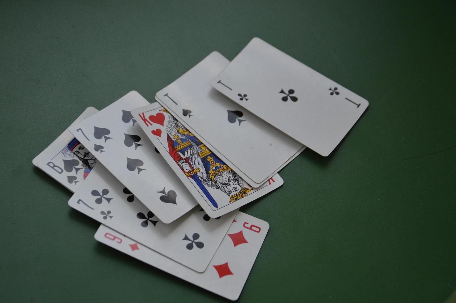 KIEV, UKRAINE - JULY 5, 2022 Playing cards for different gambling photo