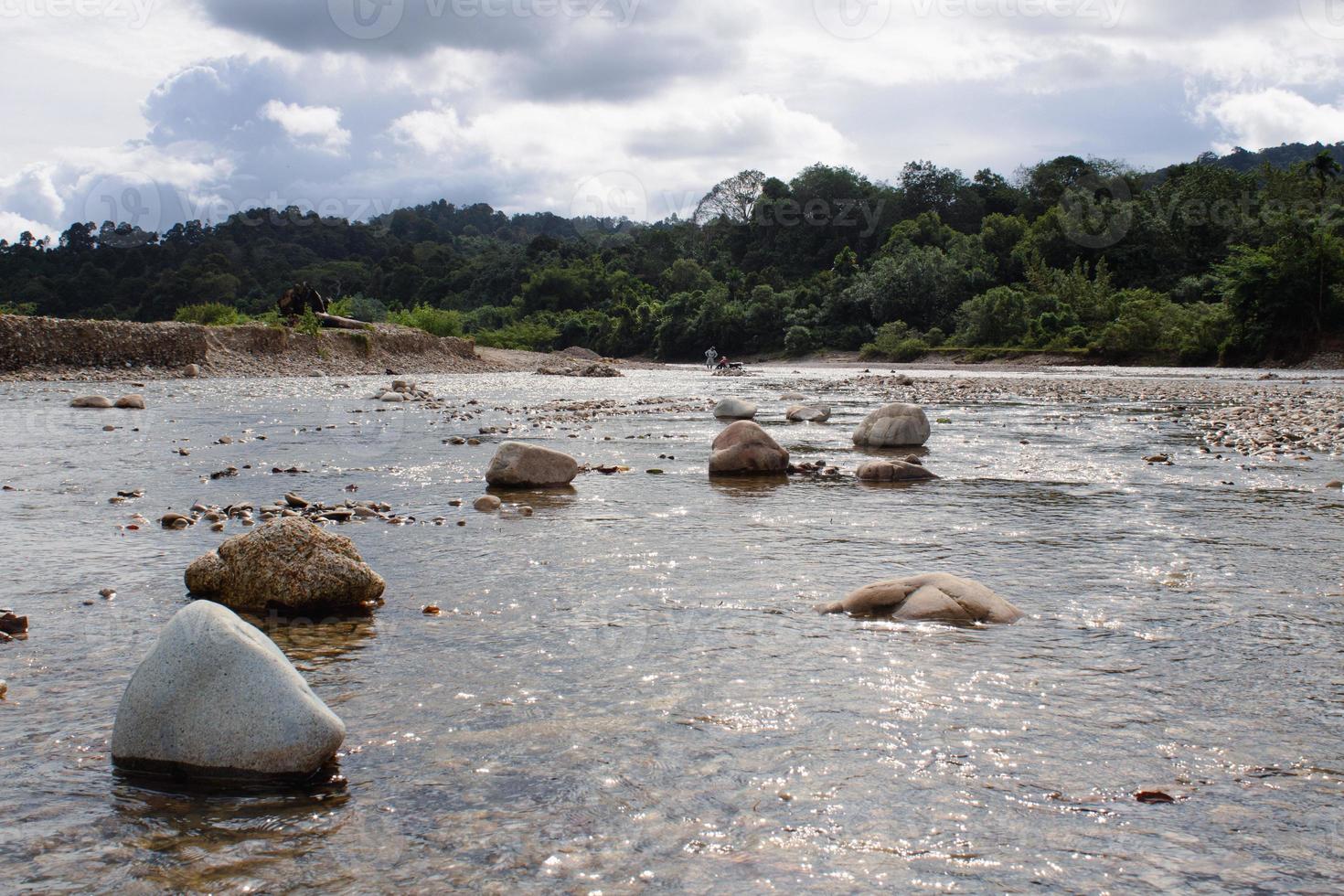 The stones in the Mata Ie river photo