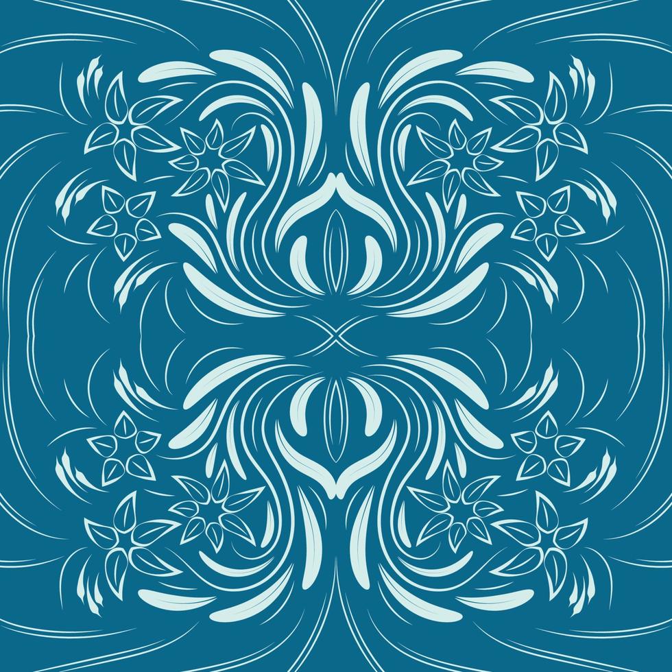 Folk flowers print Floral pattern Ethnic art vector