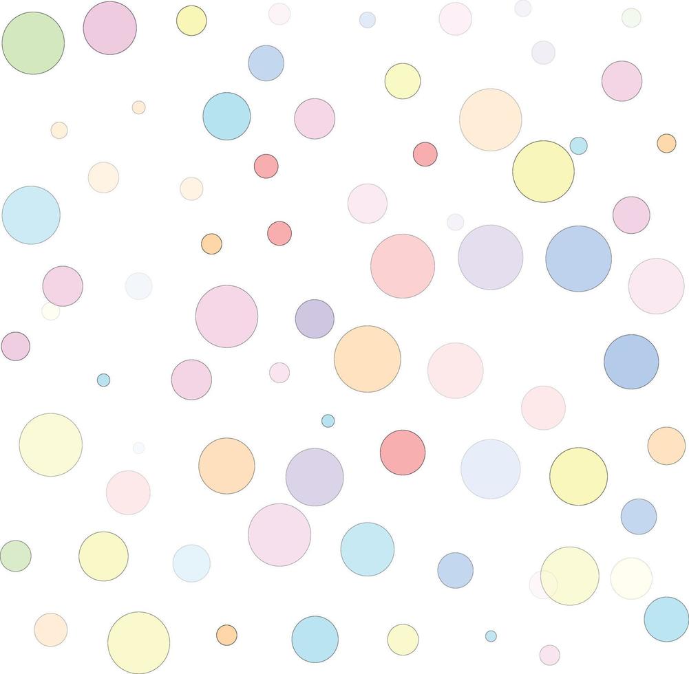 Circle Pastel Pattern vector