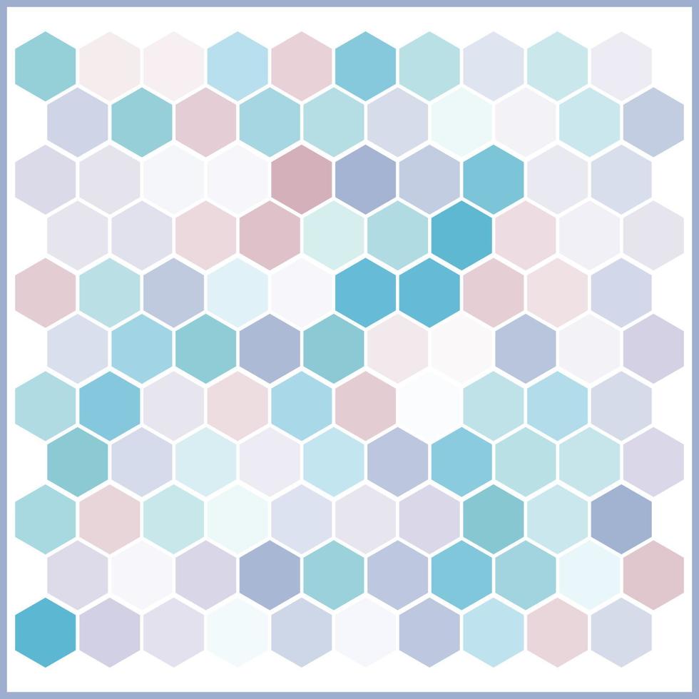 Hexagonal Pastel Pattern vector