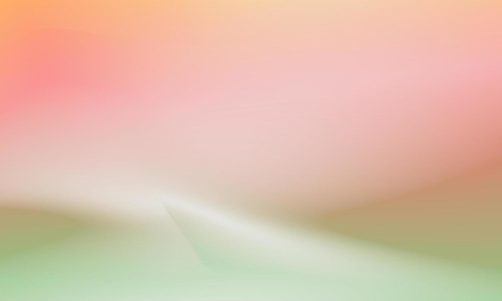 Beautiful gradient background of green and pink color smooth and soft texture vector