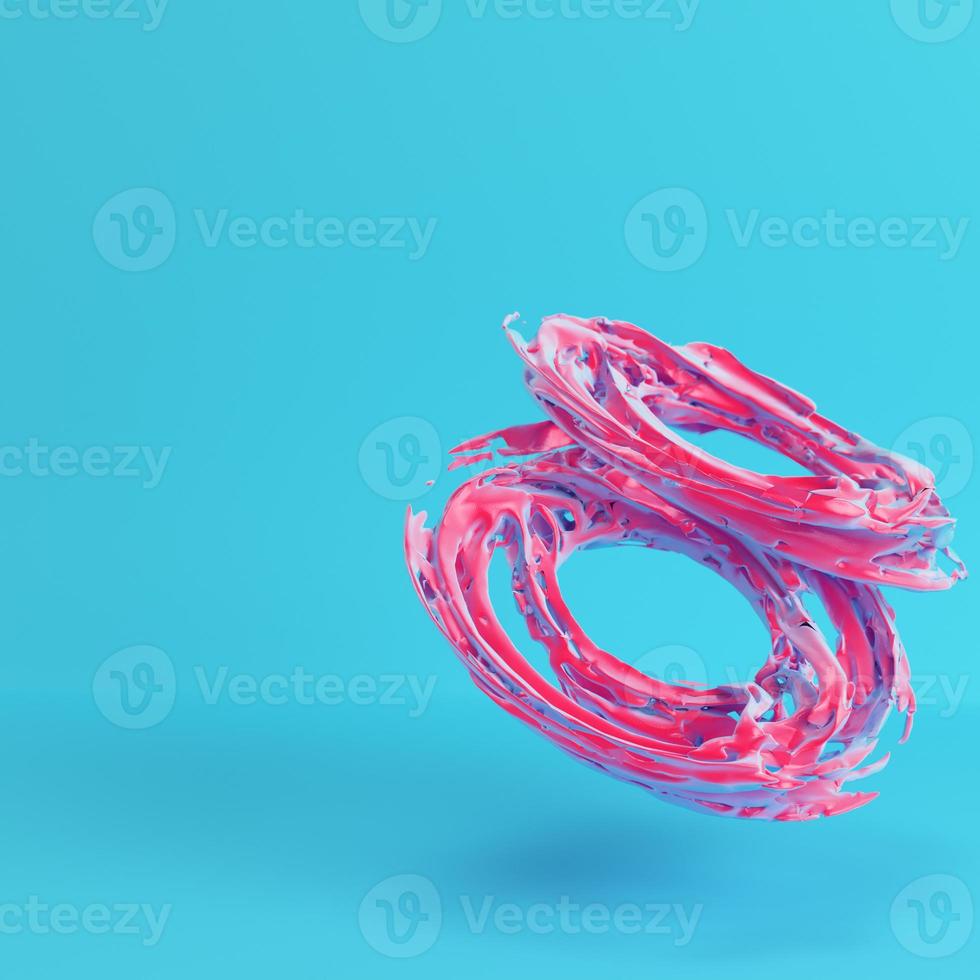 Abstract geometry on blue background photo