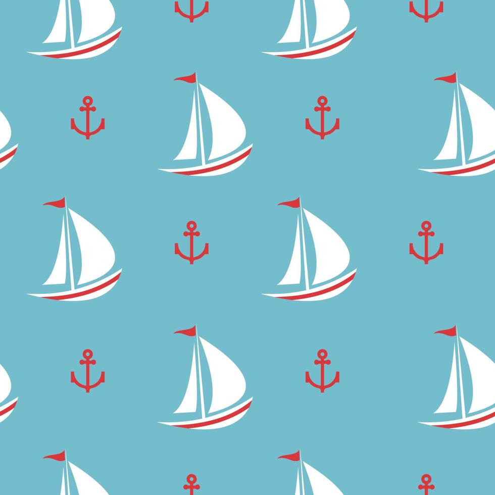 Summer seamless patterns. Vector illustration.