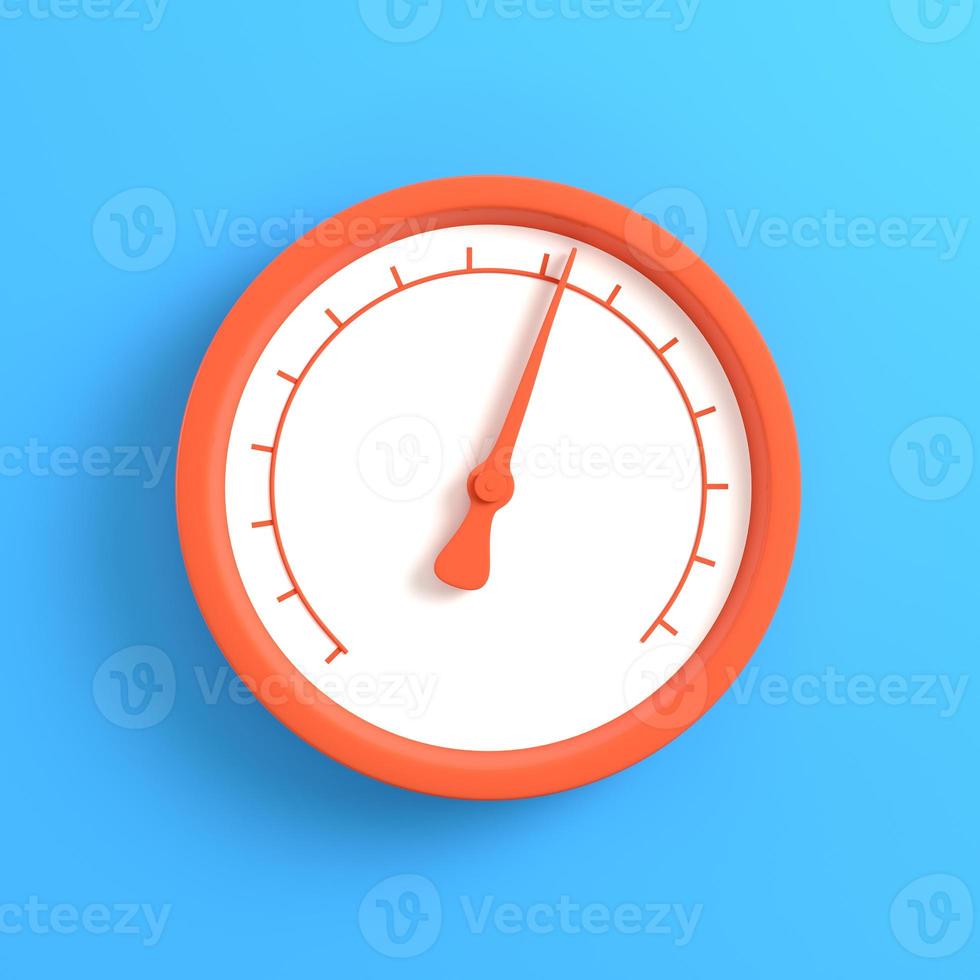 Gauge on bright blue background photo