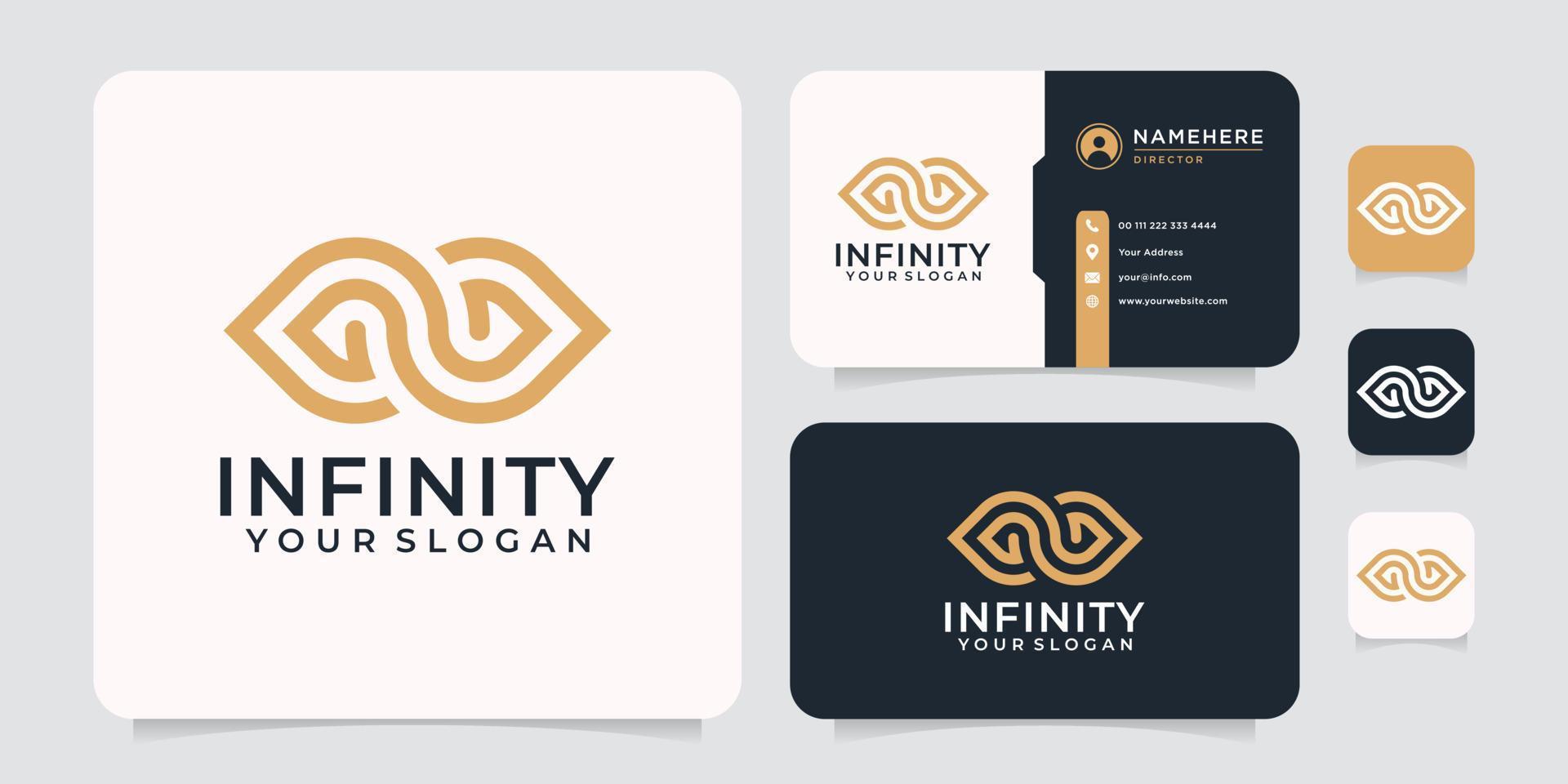 Inspirational modern infinity logo style for business vector