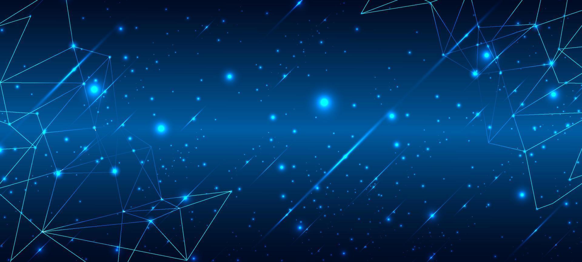 Abstract Blue Technology Background vector