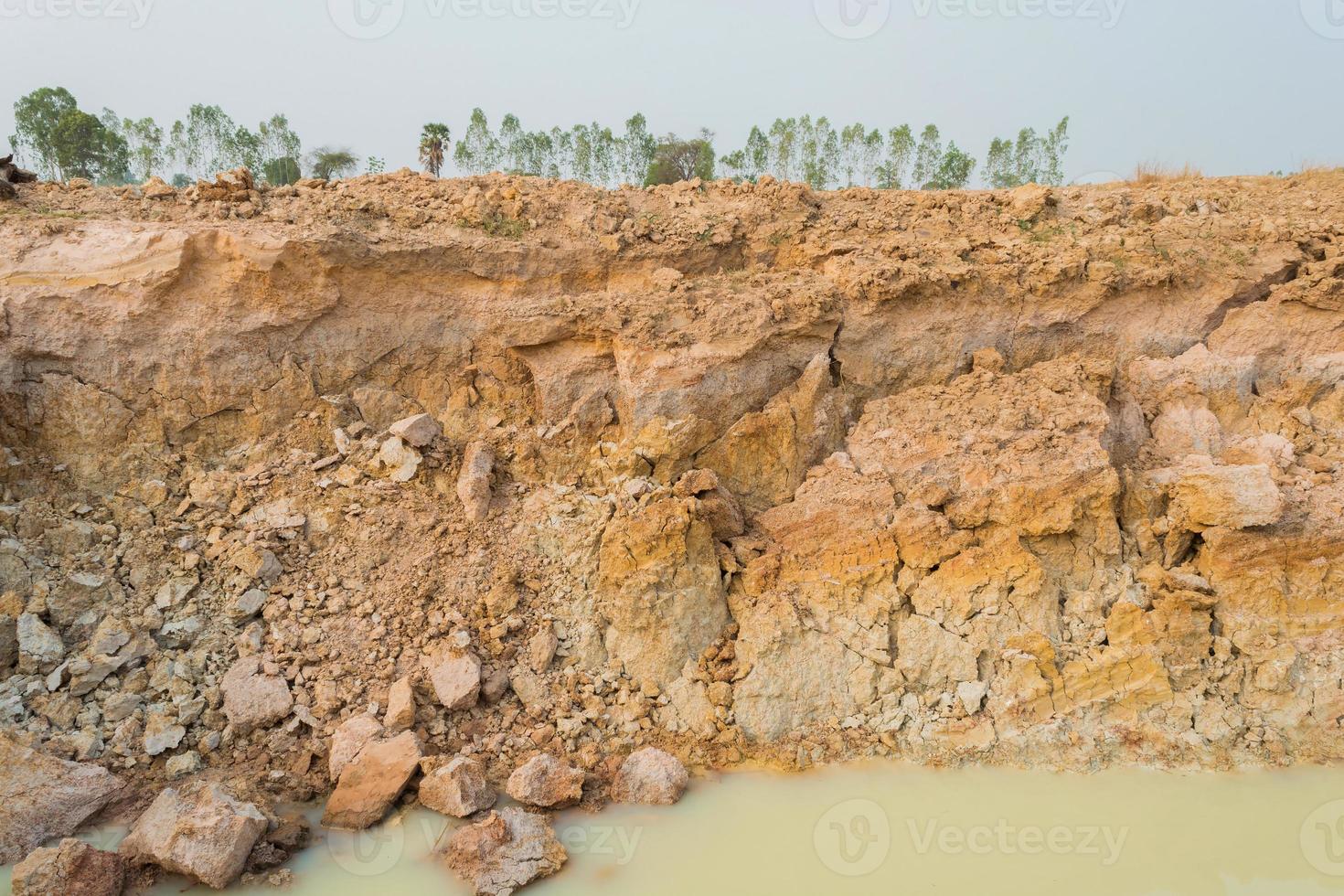 soil section outdoor. photo