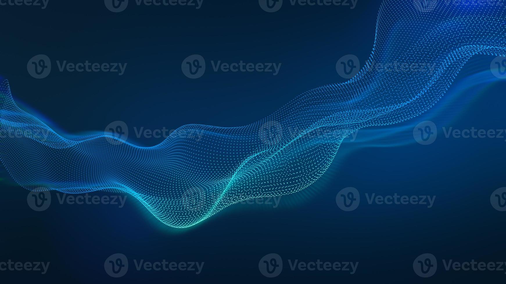 Beauty abstract wave technology background with blue led light. tech business concept. photo