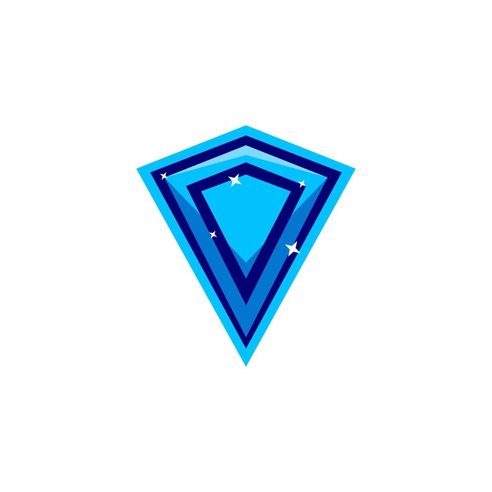 isolated flat diamond icon for game, interface, sticker, app and so on. The sign is made in a cartoon style with bright colors. vector