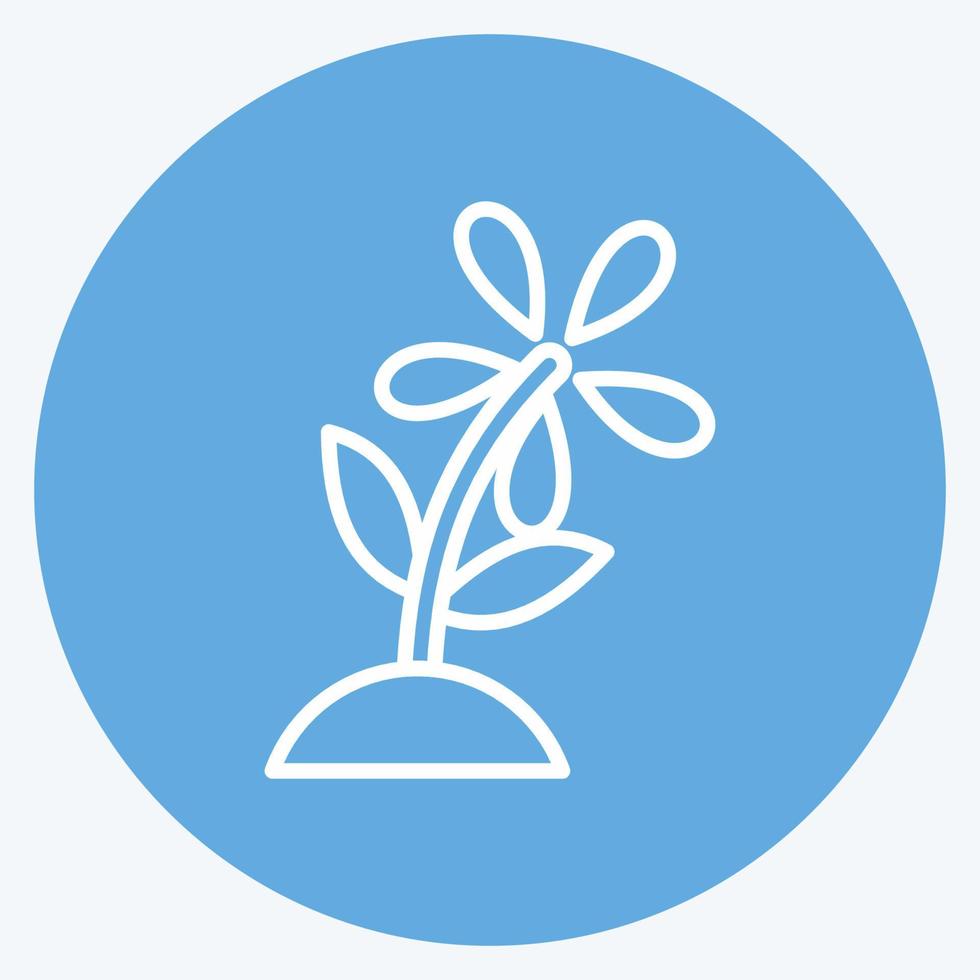 Icon Gardening. suitable for education symbol. blue eyes style. simple design editable. design template vector. simple illustration vector