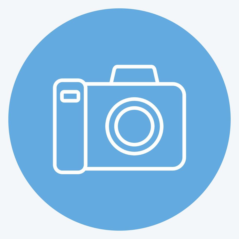 Icon Photography. suitable for education symbol. blue eyes style. simple design editable. design template vector. simple illustration vector