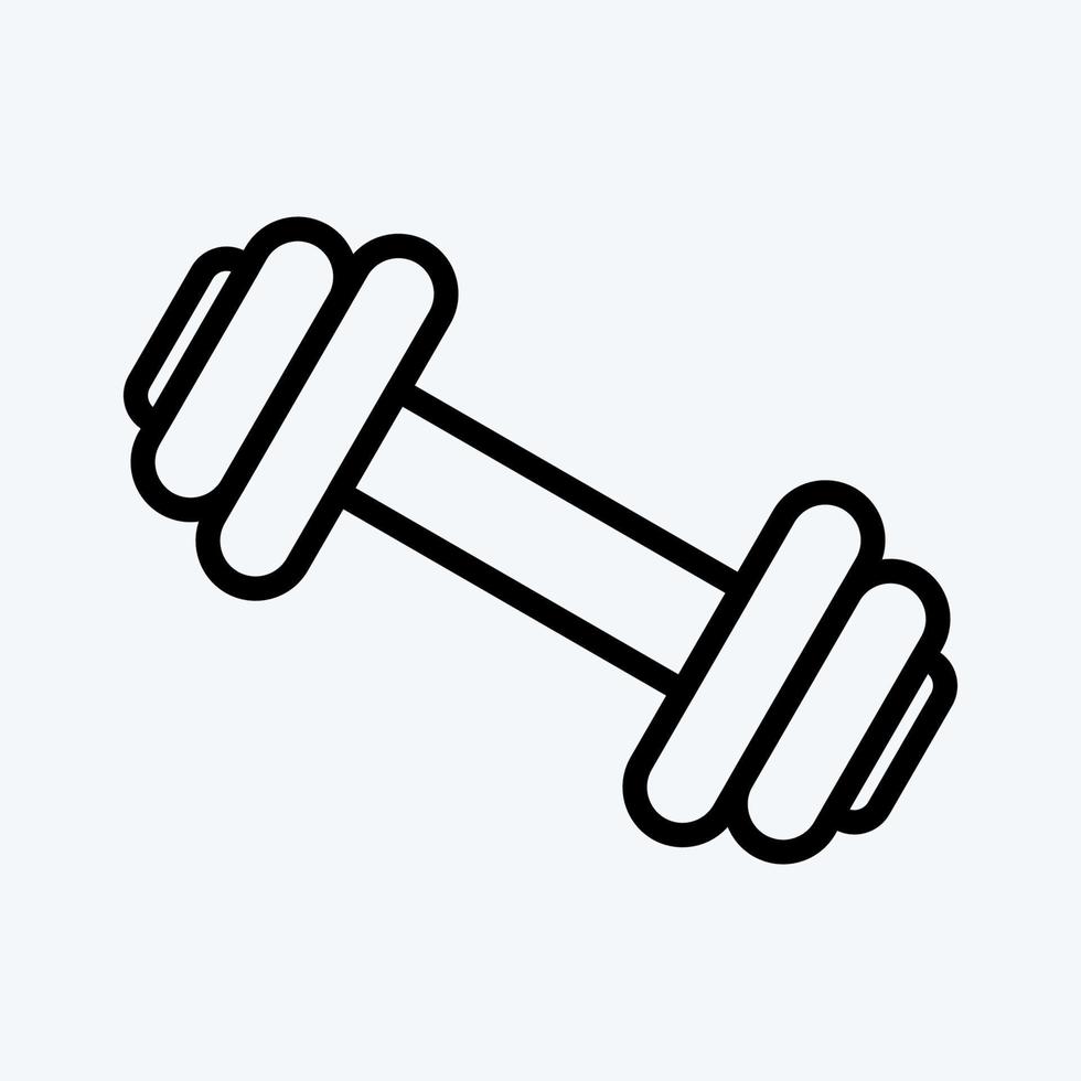 Icon Gym. suitable for education symbol. line style. simple design editable. design template vector. simple illustration vector