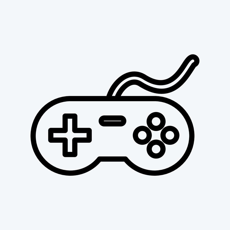 Icon Video Game. suitable for education symbol. line style. simple design editable. design template vector. simple illustration vector