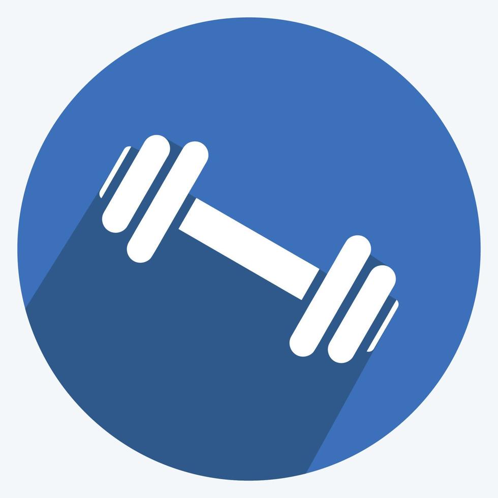 Icon Gym. suitable for education symbol. long shadow style. simple design editable. design template vector. simple illustration vector