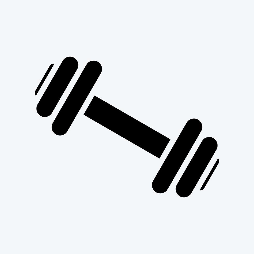 Icon Gym. suitable for education symbol. glyph style. simple design editable. design template vector. simple illustration vector