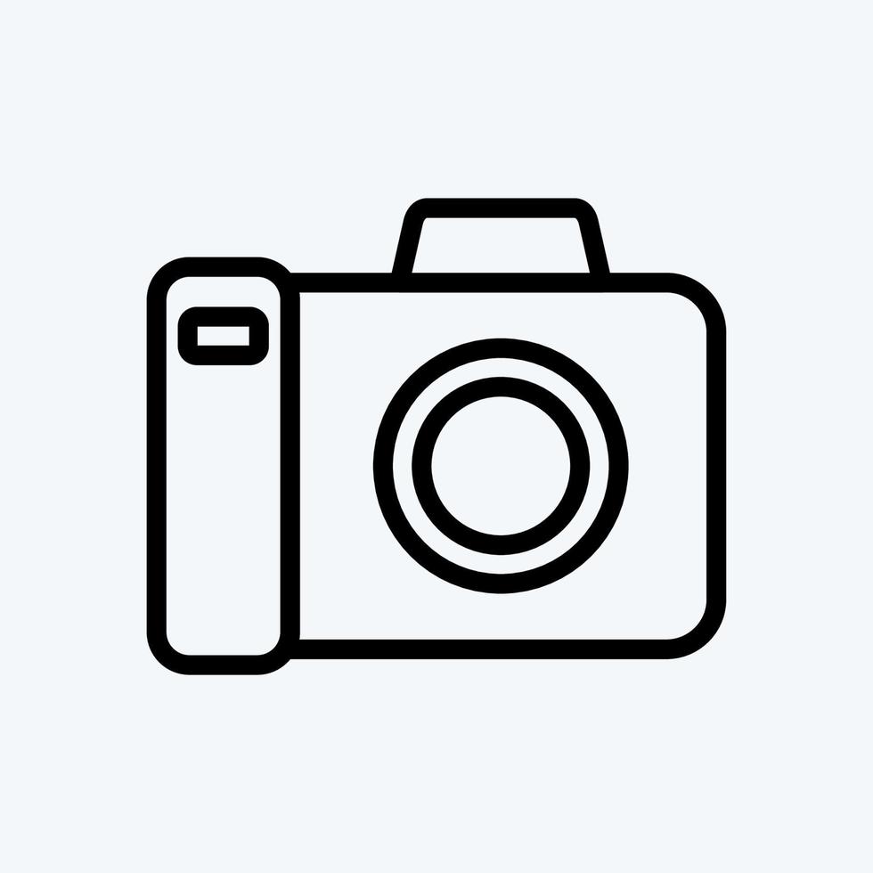Icon Photography. suitable for education symbol. line style. simple design editable. design template vector. simple illustration vector