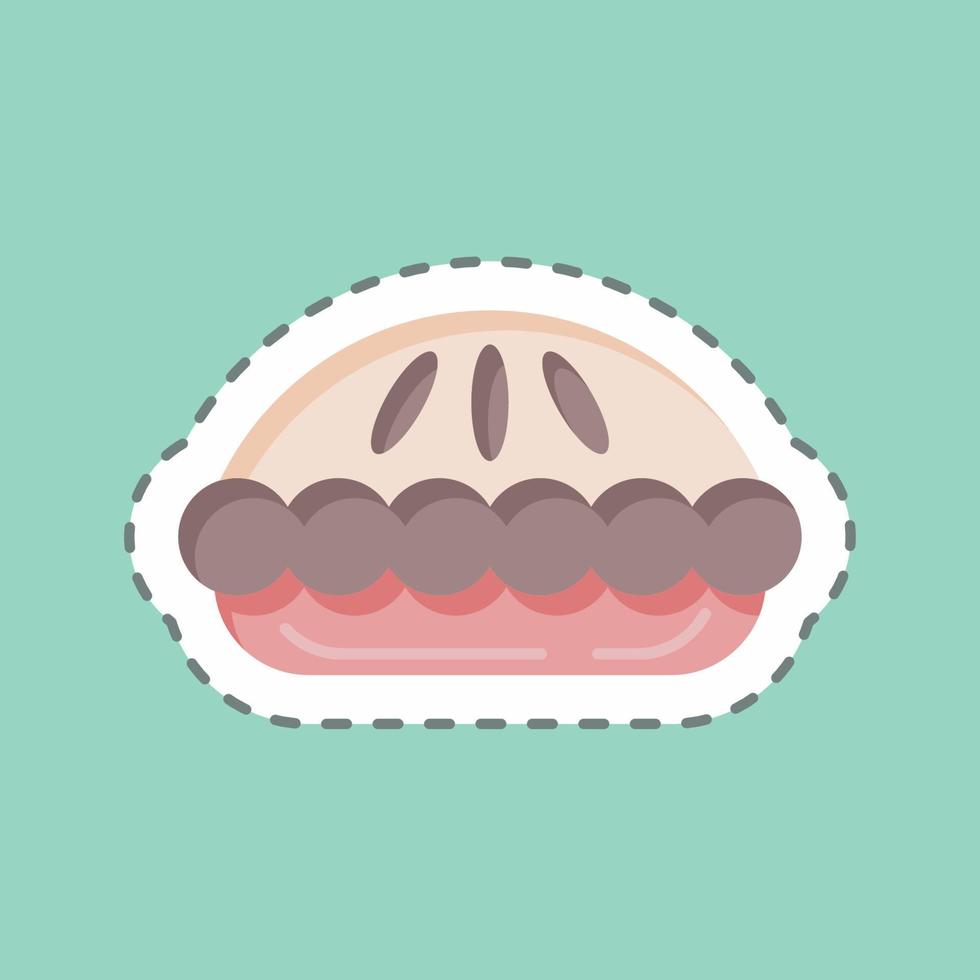 Sticker line cut Cooking. suitable for education symbol. simple design editable. design template vector. simple illustration vector