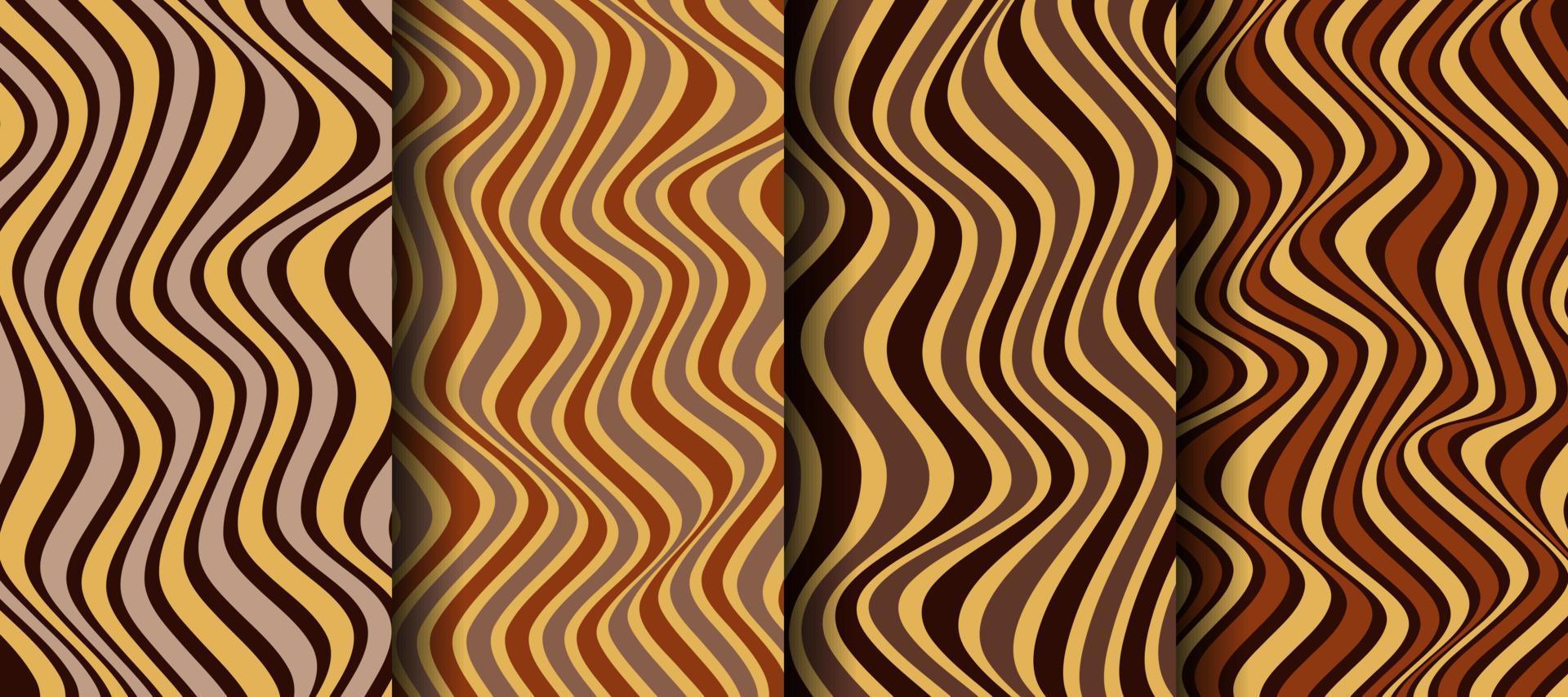 Vector pattern with yellow and brown stripes.
