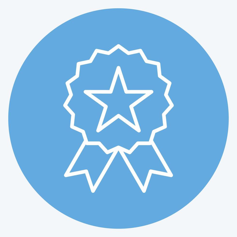 Icon Quality. suitable for Branding symbol. blue eyes style. simple design editable. design template vector. simple illustration vector
