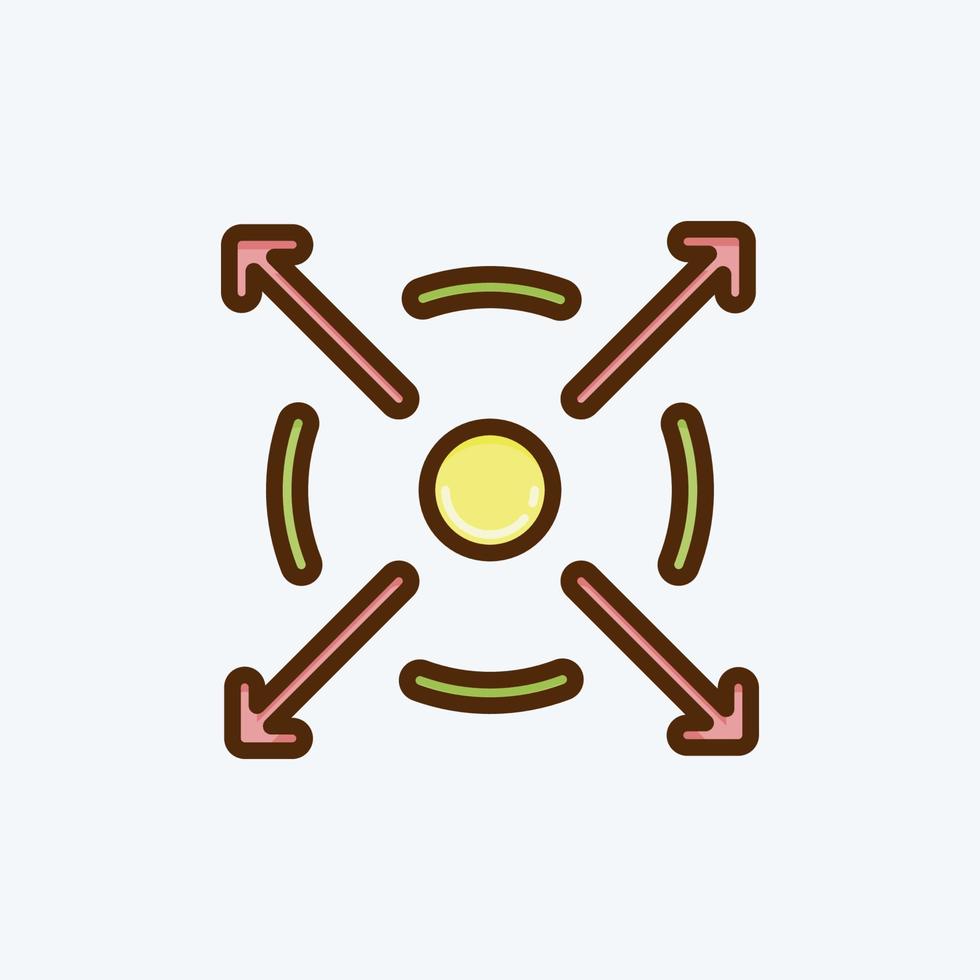 Icon Extending. suitable for Branding symbol. flat style. simple design editable. design template vector. simple illustration vector