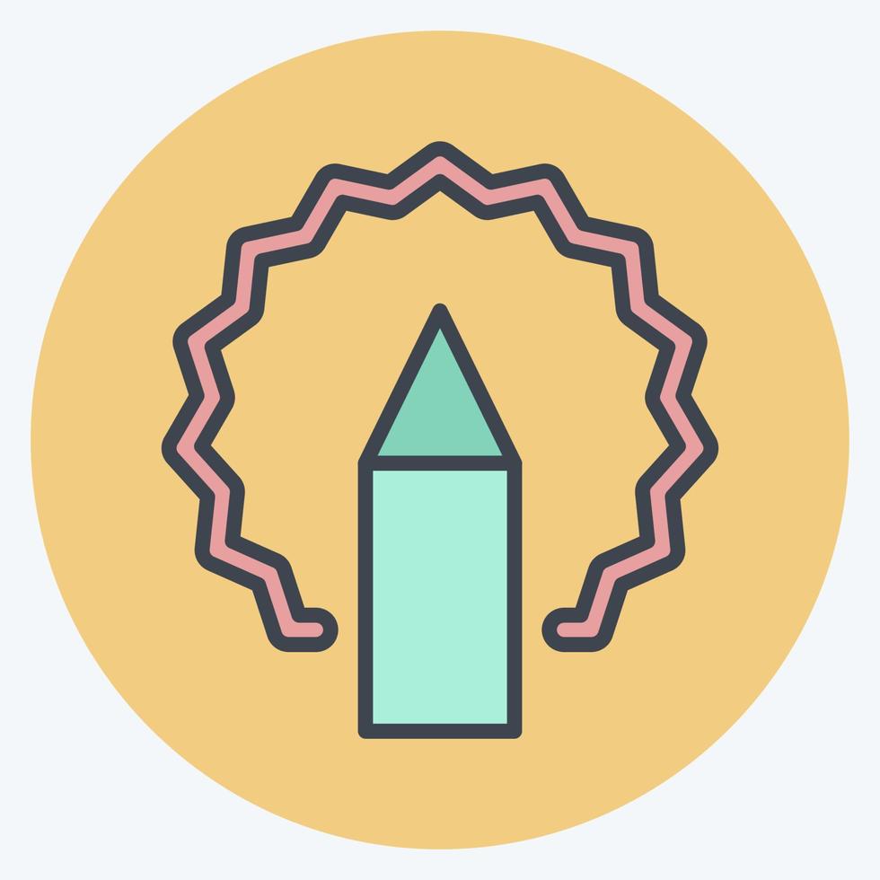 Icon Idea. suitable for Branding symbol. color mate style. simple design editable. design template vector. simple illustration vector